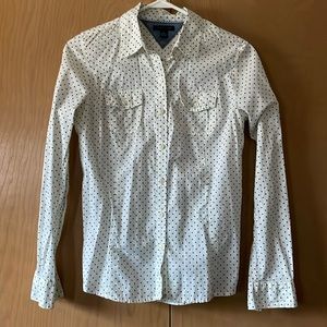 🤍💙 Tommy Hilfiger polka dot shirt 💙🤍